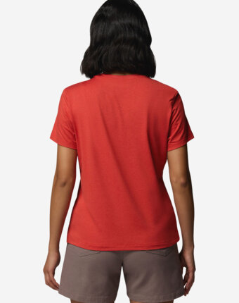 Футболка женская Columbia Parsons Point SS Logo Tee, Красный женщинам