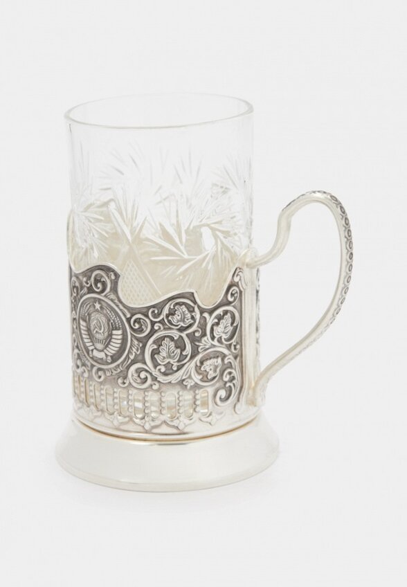 Стакан с подставкой Кольчугинский мельхиор