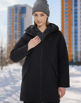 Куртка утепленная женская Jack Wolfskin Frost Haven, Черный женщинам