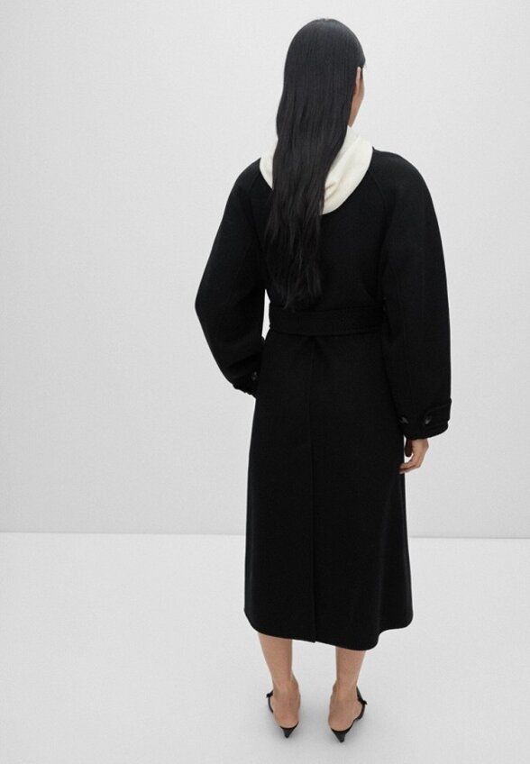 Пальто однобортное Mango