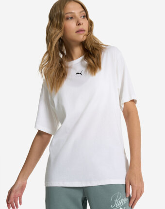 Футболка женская PUMA Essentials+ Relaxed, Белый женщинам