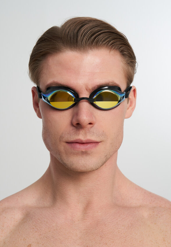 Стартовые очки Mad Wave Mad Wave Record breaker Mirror, Желтый
