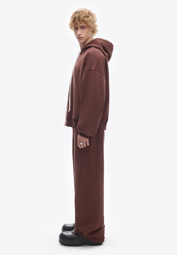 Худи zip Uniform Reddish Brown FABLE