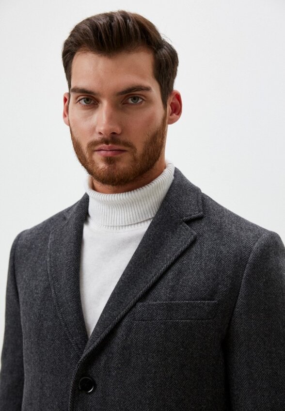 Пальто однобортное Al Franco