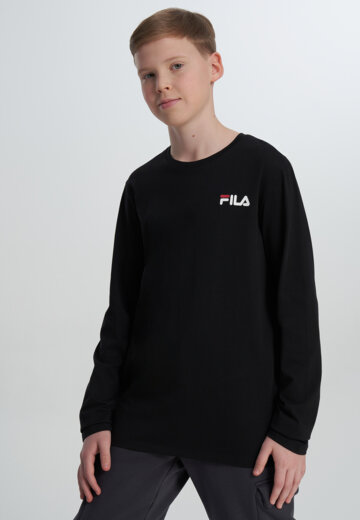 Лонгслив для мальчиков FILA, Черный