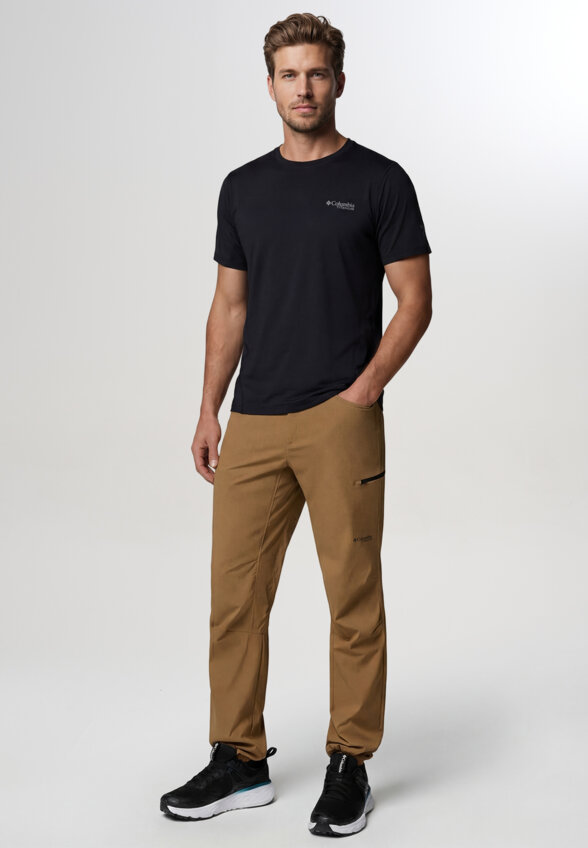 Футболка мужская Columbia Diamond Peak Pro Short Sleeve, Черный