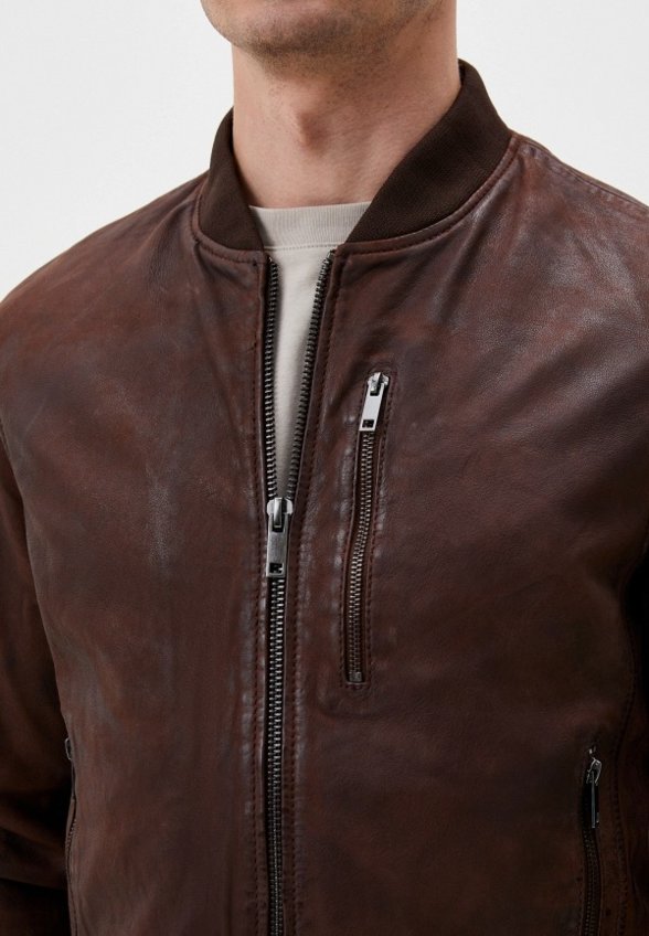 Куртка кожаная Urban Fashion for Men