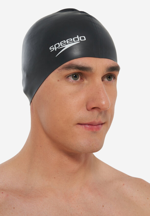 Шапочка для плавания Speedo Flat Silicone, Черный