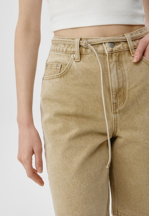 Джинсовые шорты wide leg