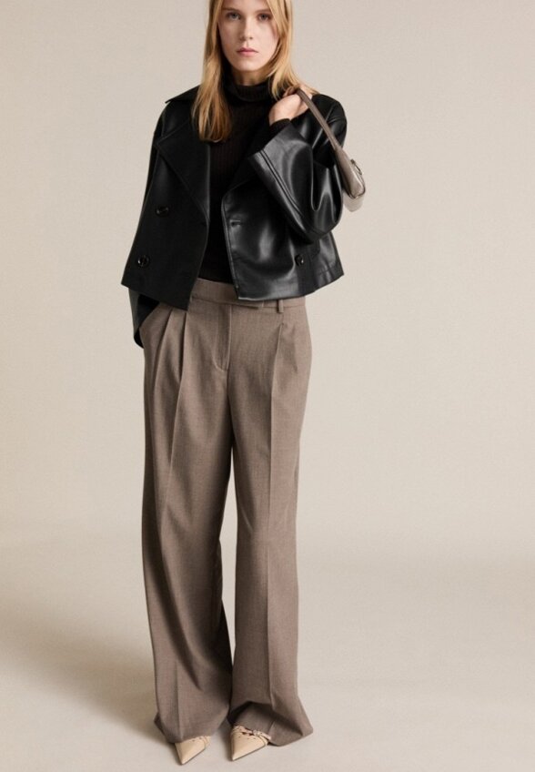 Куртка кожаная Mango