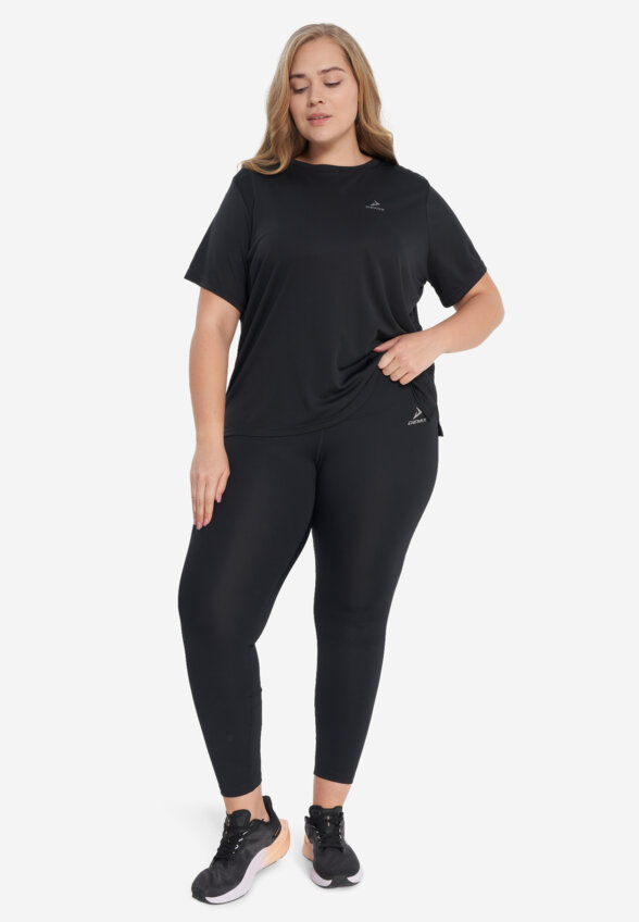 Футболка женская Demix, Plus Size, Черный