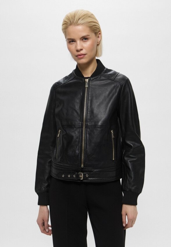 Куртка кожаная Trussardi