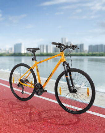 Велосипед городской Merida Crossway 40 28", Оранжевый женщинам