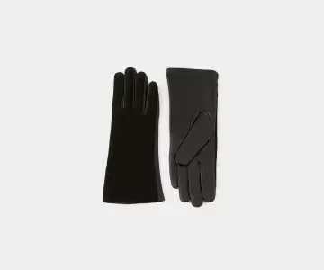 ПЕРЧАТКИ ИЗ ЗАМШИ И КОЖИ