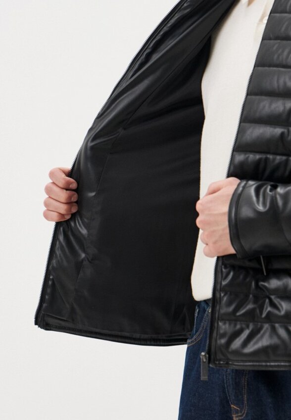 Куртка кожаная утепленная Colin's