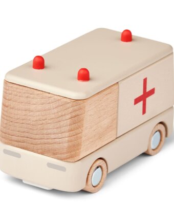 Скорая помощь ЛИВУД (LIEWOOD), красная с песочным детям