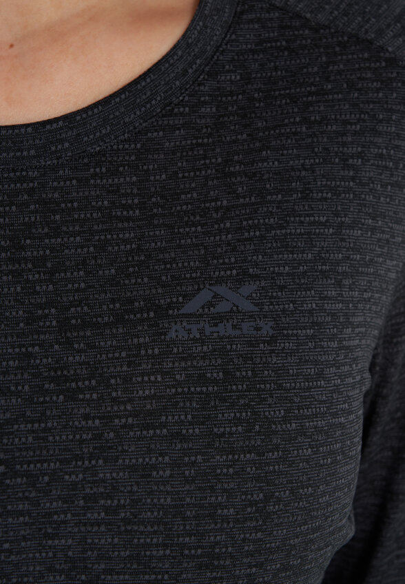 Лонгслив женский Athlex, Черный
