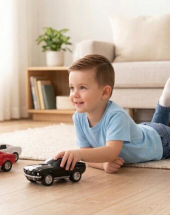 Игрушечная гоночная машинка Baghera Ford Mustang, черная детям