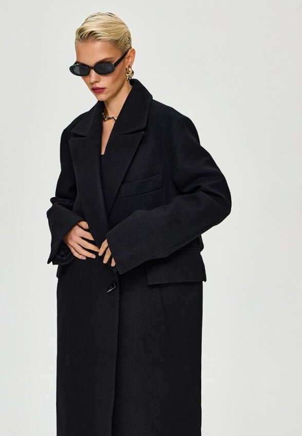 Пальто однобортное Miss Chic