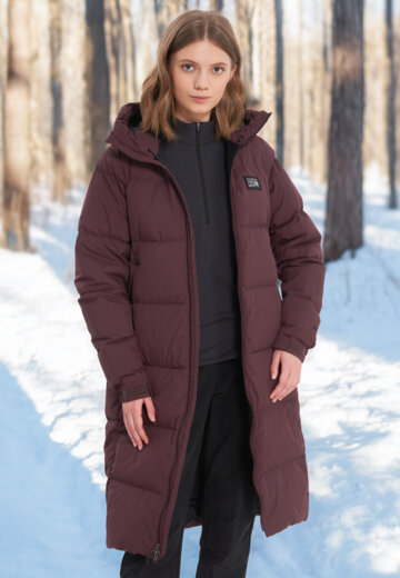 Пуховик женский Mountain Hardwear Nevadan Down Long Parka, Фиолетовый