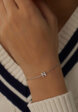 Серебряный браслет с буквой N MIESTILO MIE1  - превью