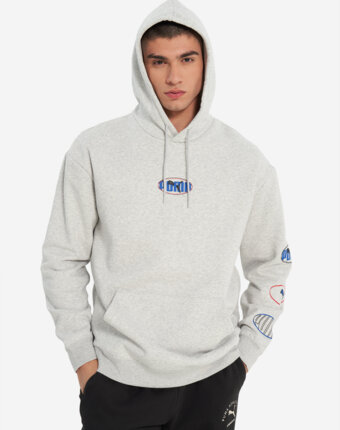 Худи мужское PUMA Ess Logo Lab Execution, Серый женщинам