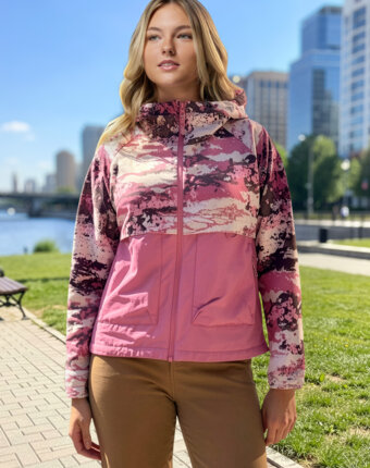 Ветровка женская Columbia Spire Valley Printed Windbreaker, Розовый женщинам