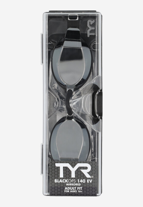 Очки для плавания TYR Black Ops 140 Ev Racing Mirrored, Серебряный
