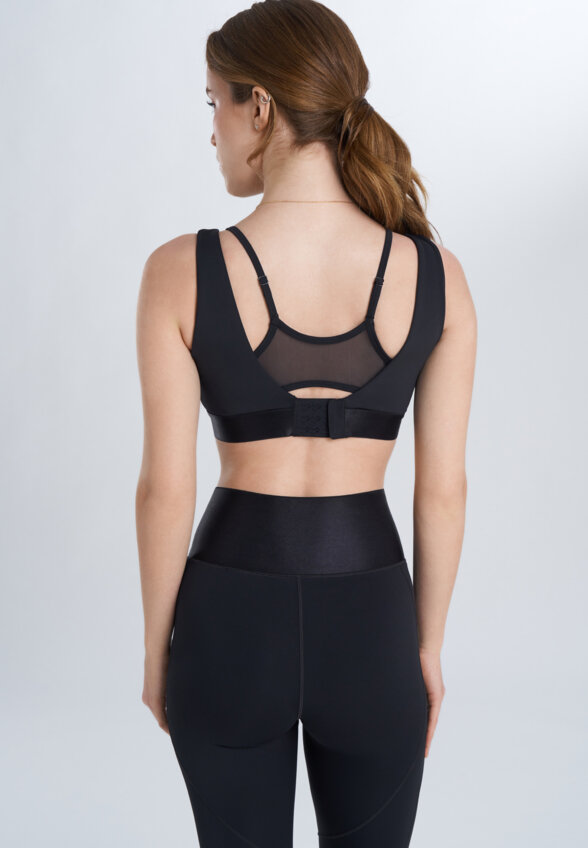 Топ бра спортивный Sensana, Черный