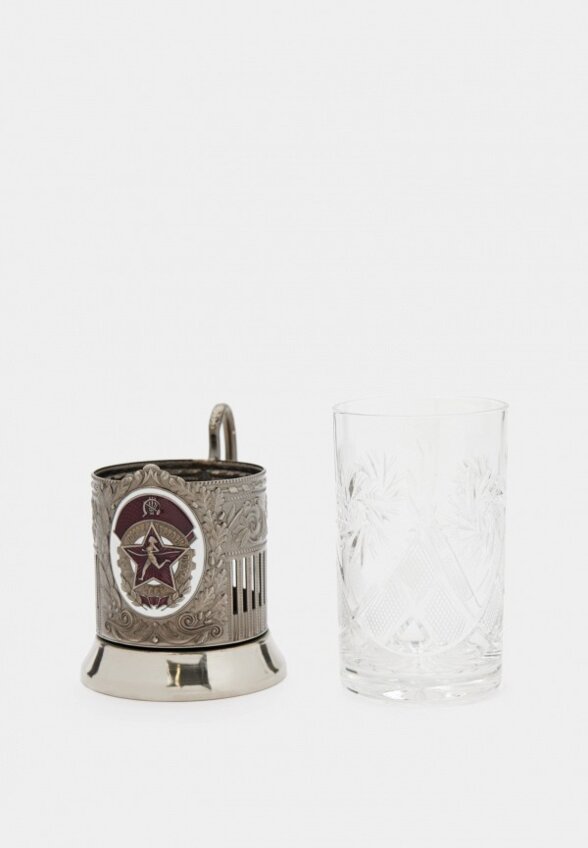 Стакан с подставкой Кольчугинский мельхиор