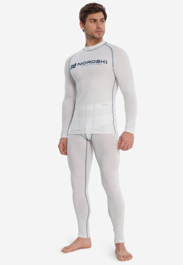 Комплект термобелья мужской Nordski Race, Белый