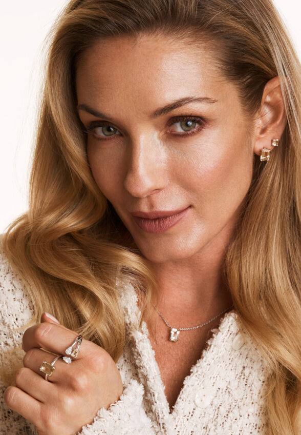 Серебряные серьги ЭЙФОРИЯ с цитрином Ашер MIE