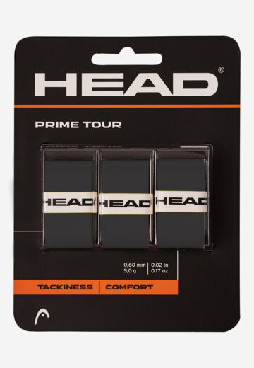 Намотка верхняя Head Prime Tour 3 Pcs Pack (Overgrip), Черный