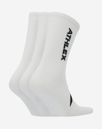Носки Athlex, 3 пары, Белый женщинам