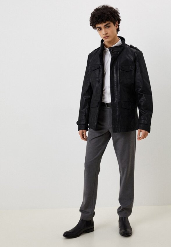Куртка кожаная Urban Fashion for Men