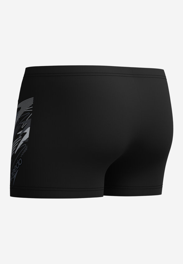 Плавки-шорты мужские Speedo Medley Logo Aquashort Blk/Red, Черный
