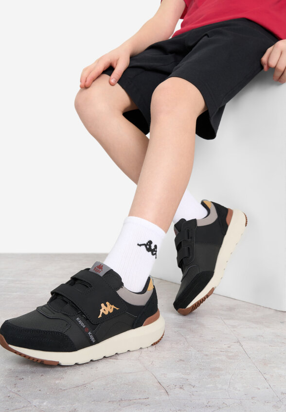 Кроссовки для мальчиков Kappa Authentic Jr V, Черный