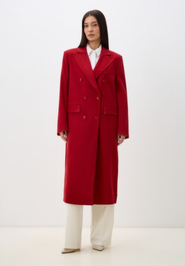 Пальто двубортное VOSQ