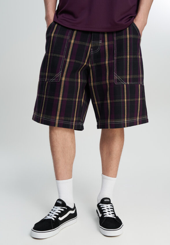 Шорты мужские оверсайз Quiksilver Mercury Check, Черный