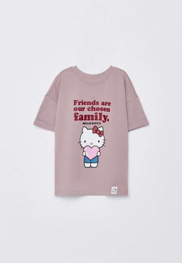 Футболка с принтом Hello Kitty для девочек