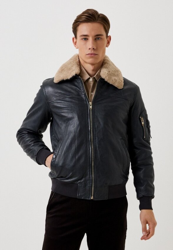 Куртка кожаная Urban Fashion for Men