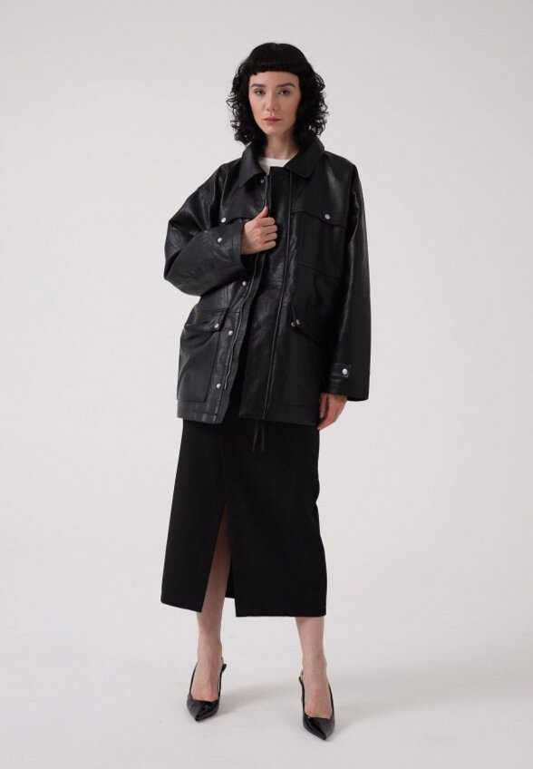 Куртка кожаная Enevoo