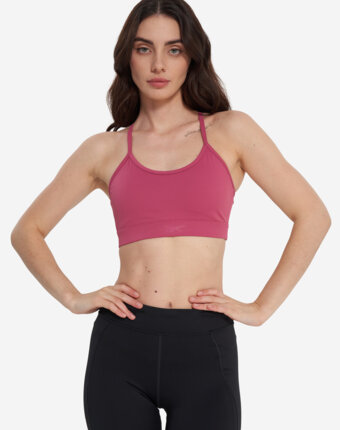 Топ бра спортивный Reebok Eliza Yoga, Розовый женщинам