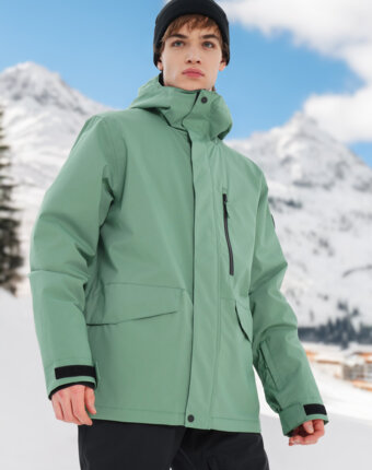 Куртка сноубордическая мужская Quiksilver Mission Solid, Зеленый женщинам