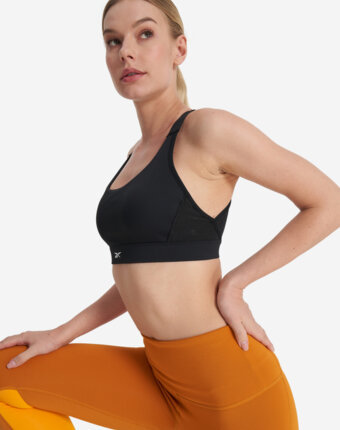 Топ бра спортивный Reebok Sports, Черный женщинам