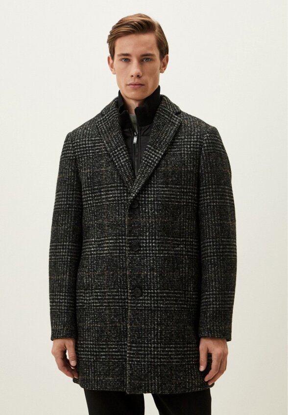 Пальто однобортное Al Franco