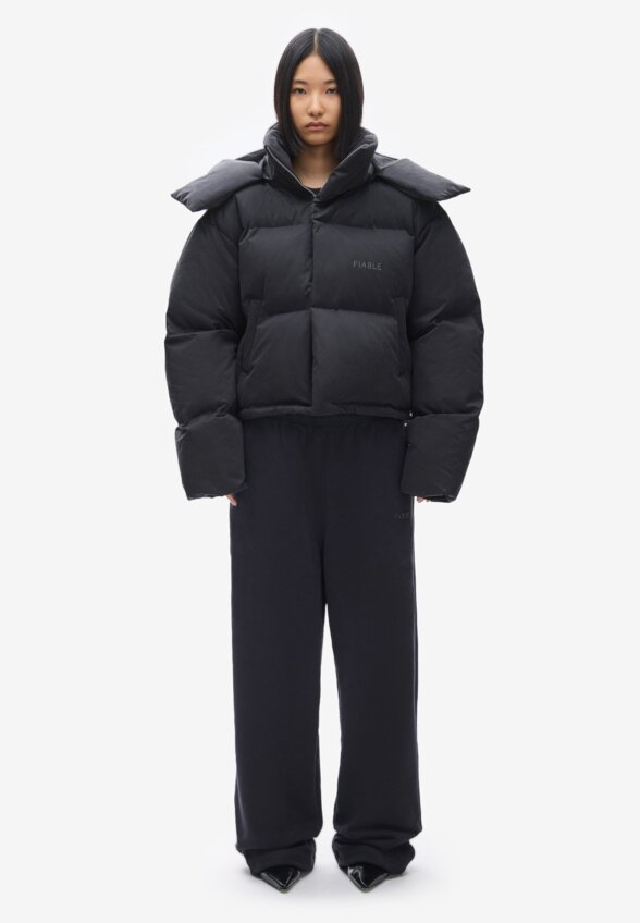 Пуховик Uniform crop Black FABLE