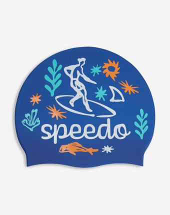 Шапочка для плавания детская Speedo, Голубой женщинам