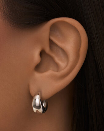 Серебряные серьги в форме капли MIE женщинам