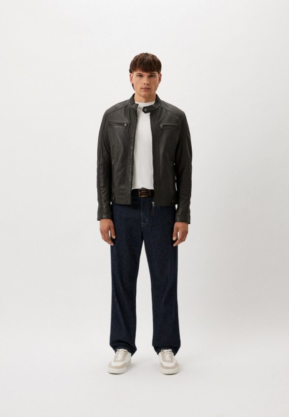 Куртка кожаная Serge Pariente